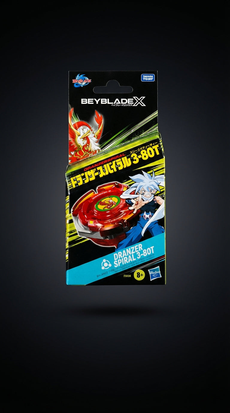 Beyblade X Dranzer Spiral 3-80T Anniversary X-Over Balance Type Right-Spinning Top and Launcher