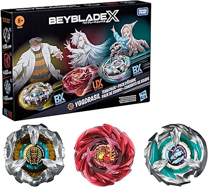 Beyblade X Yggdrasil Team Pack, 3 Takara Tomy Tops