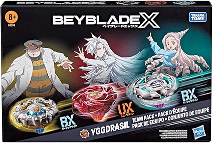 Beyblade X Yggdrasil Team Pack, 3 Takara Tomy Tops