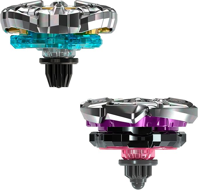 Beyblade X and Transformers Collab, Bumblebee 3-60GP vs. Shockwave 5-80O, 2 Takara Tomy Tops, 2 Launchers