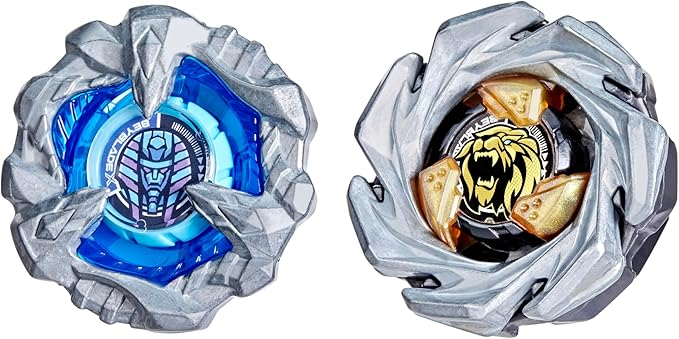 Beyblade X Cowl Sphinx 1-80GF BX & Crest Leon 7-60GN UX Dual Pack Set with 2 Right-Spinning Tops