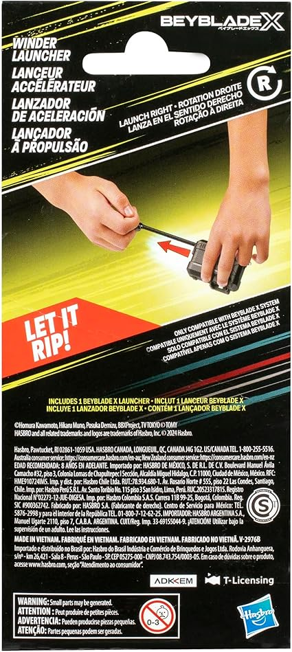 Beyblade X Official Winder Launcher for use with Beylade X Spinning Top Toys and Beystadium