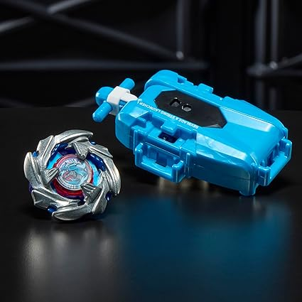 Beyblade X Cobalt Dragoon 2-60C Deluxe Left-Spin String Launcher Set with Attack Type Top Left